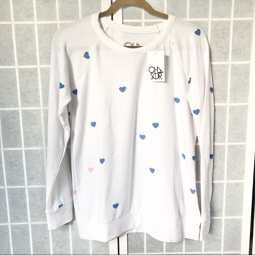 Chaser Heart Pullover Top Sweatshirt - new